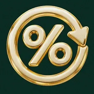 Gold percent symbol — Voltrush