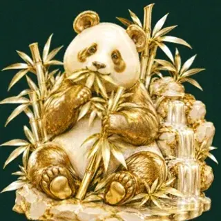 Panda eating bamboo — Voltrush