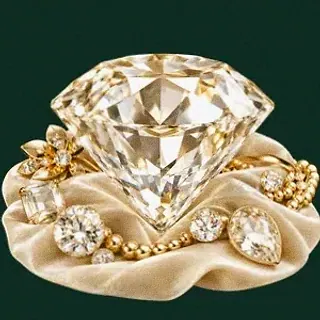 Faceted diamond gemstone — Voltrush