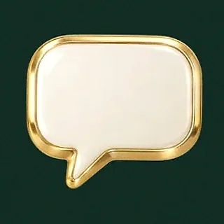 Gold speech bubble — Voltrush